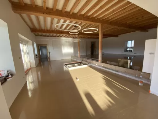  Chape liquide sur plancher chauffant Saône et Loire, Roanne, Chape Liquide Masson