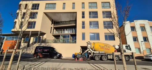 Chantier terminé – Les Docks à Roanne, Roanne, Chape Liquide Masson