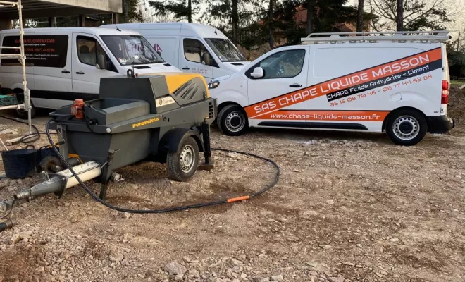 Nouveau chantier sur Riorges, Roanne, Chape Liquide Masson