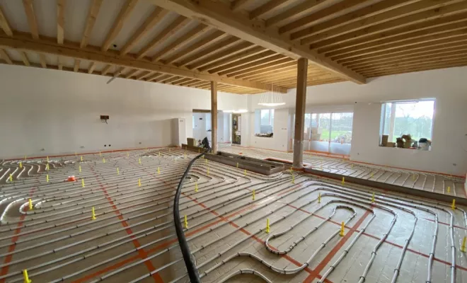  Chape liquide sur plancher chauffant Saône et Loire, Roanne, Chape Liquide Masson
