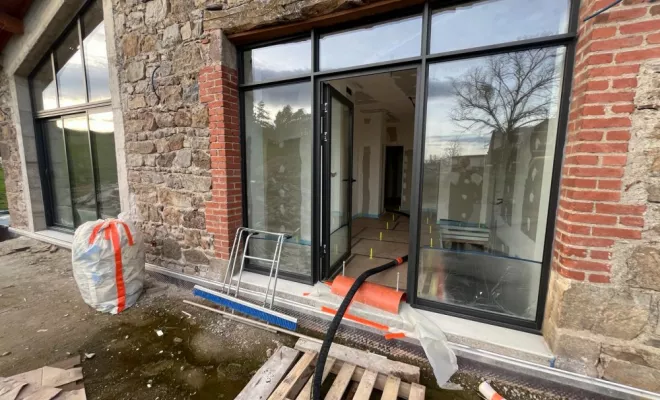  Chape liquide Thermio Max sur isolant de sol polyuréthane à Chauffailles (71), Roanne, Chape Liquide Masson