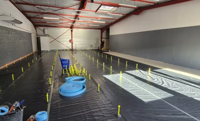 Rénovation de magasin à Feurs avec une chape liquide anhydrite Thermio max, Roanne, Chape Liquide Masson