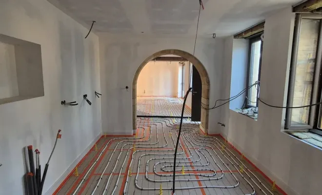 Rénovation à Marcigny avec chape liquide Thermio Max sur plancher chauffant, Roanne, Chape Liquide Masson