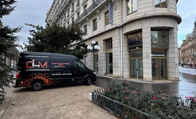 Chantier de préparation de chape liquide à Lyon – Quartier des Cordeliers, Roanne, Chape Liquide Masson