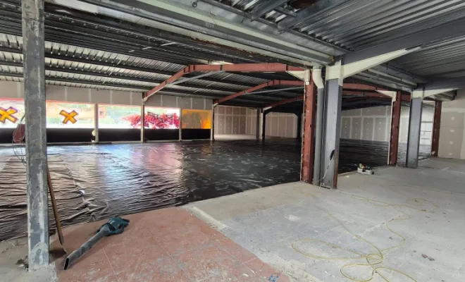 Chape liquide à Privas : chantier Thermio Max 1 000 m² – Chape Liquide Masson, Roanne, Chape Liquide Masson