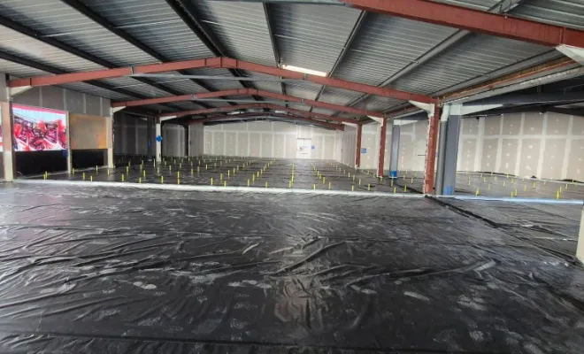 Chape liquide à Privas : chantier Thermio Max 1 000 m² – Chape Liquide Masson, Roanne, Chape Liquide Masson