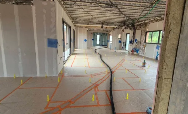 Nouvelle réalisation chape liquide anhydrite à Paray-le-Monial, Roanne, Chape Liquide Masson