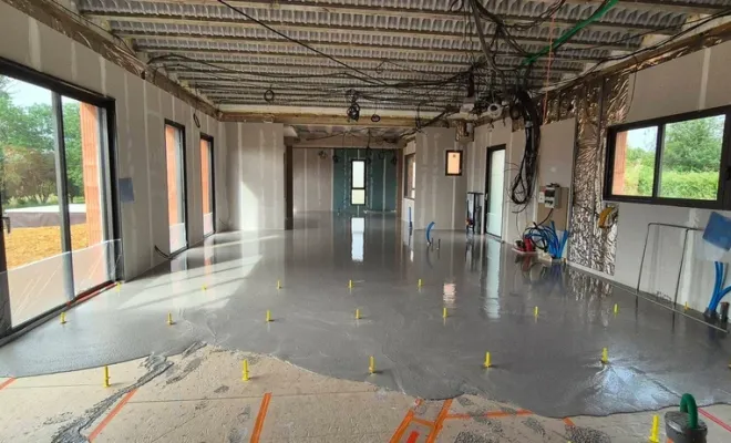 Nouvelle réalisation chape liquide anhydrite à Paray-le-Monial, Roanne, Chape Liquide Masson