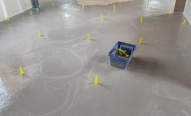 Nouvelle réalisation chape liquide anhydrite à Paray-le-Monial, Roanne, Chape Liquide Masson