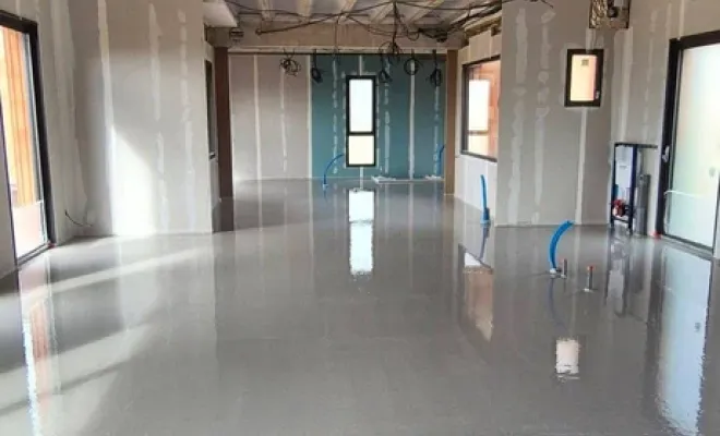 Nouvelle réalisation chape liquide anhydrite à Paray-le-Monial, Roanne, Chape Liquide Masson